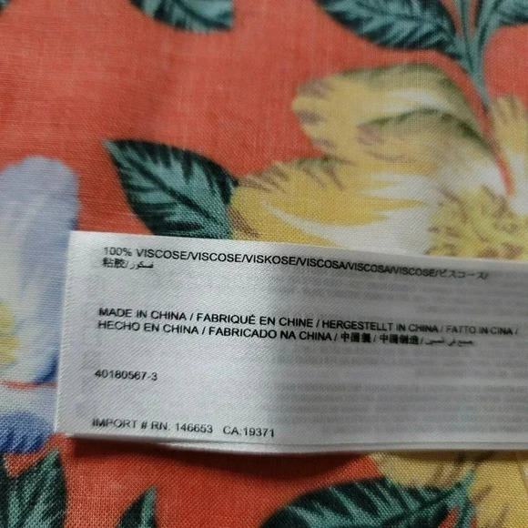 The Fifth Label orange Floral print long Wrap Dress Size M bell sleeves women's - Picture 11 of 11